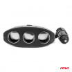 Rozdeľovač zásuvky zapaľovača s nabíjačkou 2x USB-A ON/OFF 12V 24V 100W 70cm AMIO-04362