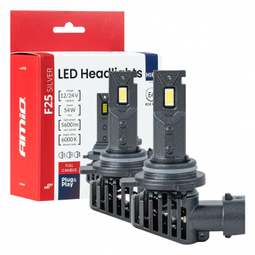 Autožiarovky LED F25 SILVER FULL CANBUS 54W HIR2 9012 12V 24V AMIO-04708 Autožiarovky LED F25 SILVER FULL CANBUS 54W HIR2 9012 12V 24V AMIO-04708