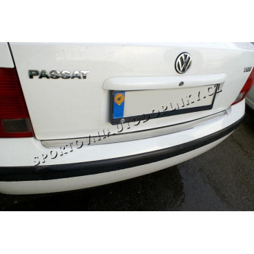 VW Passat B5 97-00 nerez chróm nákladový prah zadného nárazníka Omsa Line VW Passat B5 97-00 nerez chróm nákladový prah zadného nárazníka Omsa Line