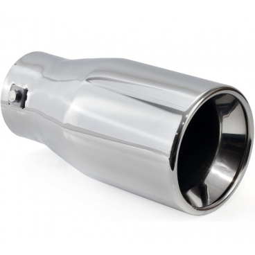 Nerezová koncovka výfuku chróm 8 s uchytením dvojplášťová 102 mm Nerezová koncovka výfuku chróm 8 s uchytením dvojplášťová 102 mm