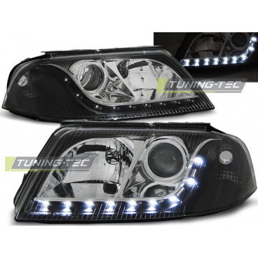 VW Passat 3BG B5 FL 09.00-03.05 predné číre svetlá Daylight black (LPVW56) VW Passat 3BG B5 FL 09.00-03.05 predné číre svetlá Daylight black (LPVW56)