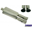 Športový výfuk TurboWorks 63/2x76 mm dual