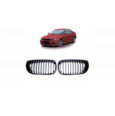 Mriežka BMW 3 E46 Facelift jednotlivé lamely Matná čierna