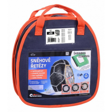 Snehové reťaze 3,0mm 9mm nylon bag X30, X40, X50, X60, X70, X80, X90, X100, X110 Snehové reťaze 3,0mm 9mm nylon bag X30, X40, X50, X60, X70, X80, X90, X100, X110