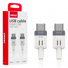 Kábel na nabíjanie USB-C - USB-C 60W 100cm FullLINK AMIO-03908