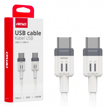 Kábel na nabíjanie USB-C - USB-C 60W 100cm FullLINK