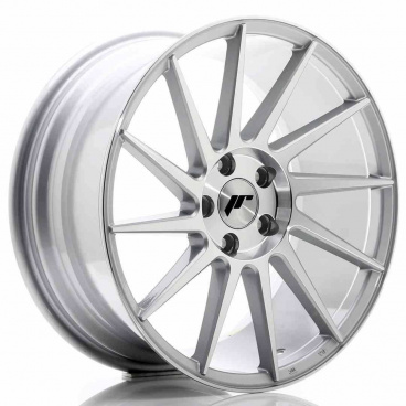 JR Wheels JR22 18x8,5 ET40 5x112 Strieborná Leštená Čelná Strana JR Wheels JR22 18x8,5 ET40 5x112 Strieborná Leštená Čelná Strana