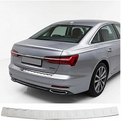 Nerezový leštený kryt hornej hrany zadného nárazníka Audi A6 2018–25 sedan