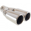 Nerezová koncovka výfuku dual 2x63 mm
