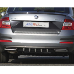 Atrapa výfuka, Alu Brush - Octavia III, Facelift, r.v.2013 / 2017