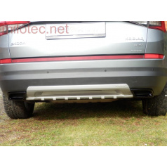 Dummy XL koncovky výfuku, čierny lesklý "klavírlak", Škoda Kodiaq