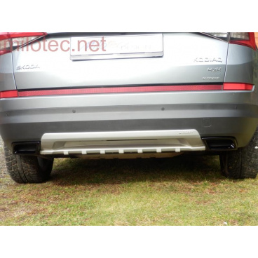 Dummy XL koncovky výfuku, čierny lesklý "klavírlak", Škoda Kodiaq Dummy XL koncovky výfuku, čierny lesklý "klavírlak", Škoda Kodiaq