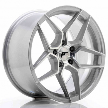 JR Wheels JR34 18x9 ET35 5x120 Strieborná Leštená Čelná Strana JR Wheels JR34 18x9 ET35 5x120 Strieborná Leštená Čelná Strana