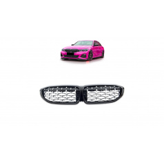 Gril BMW 3 G20 G21 Lesklá čierna & Chróm