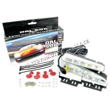 Svetlá pre denné svietenie šikmé 2x5W veľkých led, šírka/výška 160X25 mm Svetlá pre denné svietenie šikmé 2x5W veľkých led, šírka/výška 160X25 mm