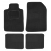 Koberce textilné UNI vel. 1., 4ks čierne