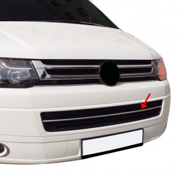 Nerez lišta do predného nárazníka Omtec VW T5 2003-15 Nerez lišta do predného nárazníka Omtec VW T5 2003-15