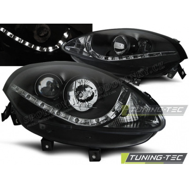 Fiat Bravo II 2007+ Predné číre svetlá daylight LED black (LPFI18)