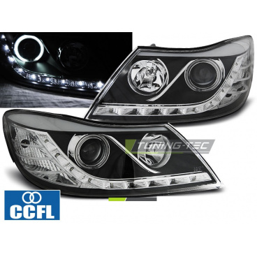 Škoda Octavia 2009-12 predné číre svetlá Daylight black (LPSK21)