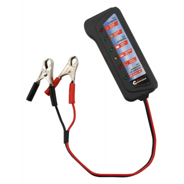Tester autobatérie a alternátora 12V + svorky Tester autobatérie a alternátora 12V + svorky