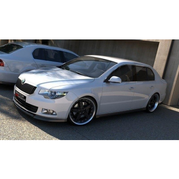 Spoiler pod predný nárazník pre Škoda Superb Mk2, Maxton Design (plast ABS bez povrchovej úpravy)