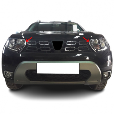 Nerez vnútorné kryty predných svetiel Omtec Dacia Duster 2018+ brúsené matné prevedenie Nerez vnútorné kryty predných svetiel Omtec Dacia Duster 2018+ brúsené matné prevedenie