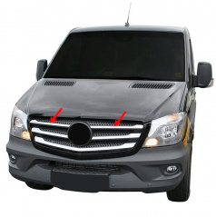 Nerez kryt prednej masky Omtec Mercedes Sprinter W906 (FL) 2013-18
