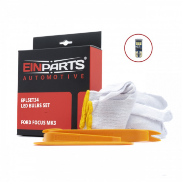 4 ks ľad osvetlenie interiéru Ford Focus 2010-18 (2x strop, 1x kufor, 1x schránka spolujazdca)