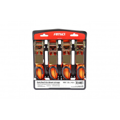 Prepravné popruhy s napínačom - kompletná sada 700 kg 25 mm 4,5 m 4 ks. BELT-03 AMIO-02496