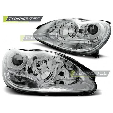 MERCEDES W 220 S-KLASA 09.1998-05.2005 PŘEDNÍ ČÍRÁ SVĚTLA H7 CHROME MERCEDES W 220 S-KLASA 09.1998-05.2005 PŘEDNÍ ČÍRÁ SVĚTLA H7 CHROME