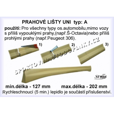 Univerzálne bočné prahy A (2 ks) Univerzálne bočné prahy A (2 ks)