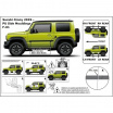 Ochranné bočné lišty na dvere, Suzuki Jimny IV, 2019+