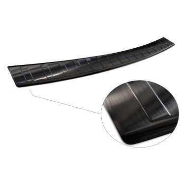 Nerez kryt - ochrana prahu zadného nárazníka BMW X6 F16 2014-19 čierny Nerez kryt - ochrana prahu zadného nárazníka BMW X6 F16 2014-19 čierny