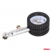 Analógový tlakomer manometer s otočnou hlavicou a resetovacím ventilom AMIO-04469
