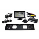 Parkovací systém s TFT 11 cm kamerou + 4 čierne senzory