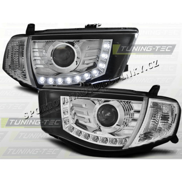 MITSUBISHI L200 2006- PŘEDNÍ ČÍRÁ SVĚTLA DAYLIGHT LED CHROME MITSUBISHI L200 2006- PŘEDNÍ ČÍRÁ SVĚTLA DAYLIGHT LED CHROME