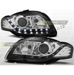 AUDI A4 (B7) 2004-08 Predné číre svetlá DAYLIGHT LED BLACK (LPAU66)
