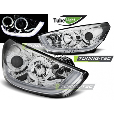 Hyundai Tucson IX35 2010- predné svetlá chrome Tube Light (LPHU06) Hyundai Tucson IX35 2010- predné svetlá chrome Tube Light (LPHU06)