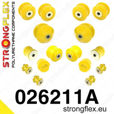 Audi A6 2004-11 Strongflex Šport zostava silentblokov len pre prednú nápravu 16 ks Audi A6 2004-11 Strongflex Šport zostava silentblokov len pre prednú nápravu 16 ks