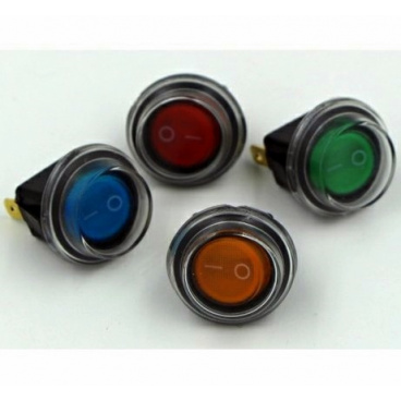 Kolískový prepínač okrúhly vodotesný 12V 20A Kolískový prepínač okrúhly vodotesný 12V 20A