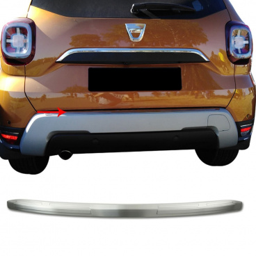 Nerez hrana zadného nárazníka Omtec Dacia Duster 2018+ brúsené matné prevedenie
