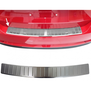Nerez brúsený panel zadného nárazníka Škoda Octavia III kombi 2012-2 Nerez brúsený panel zadného nárazníka Škoda Octavia III kombi 2012-2