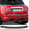 Nerezový - karbon kryt hornej hrany zadného nárazníka Mini Cooper F56, F60 2014-2023