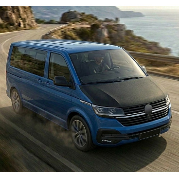 Prevlek kapoty čierny karbón VW T6