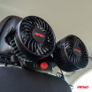 Autoventilátor na opierku hlavy s USB nabíjačkou 12V
