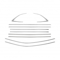 Nerez kompletné obloženie okien Škoda Scala 2019+ (10 dielov)