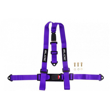 Športové pásy Slide 3p 2" Fialové Homologácia E4