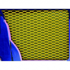 Hliníková mriežka žltá 100x33 cm (veľkosť oka 17x6 mm)