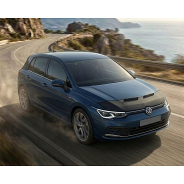 Čierny ochranný poťah prednej časti kapoty VW Golf 8 2019+ Čierny ochranný poťah prednej časti kapoty VW Golf 8 2019+