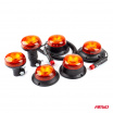 Výstražná blikajúca lampa mini maják 18 LED magnet R65 R10 12V 24V W21ml